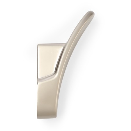 Furniture hook CAPPIO PLATE, one -rod, matte nickel color-3