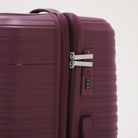 Big suitcase 28 ", lightning department, code lock, 4 wheels, purple color-3