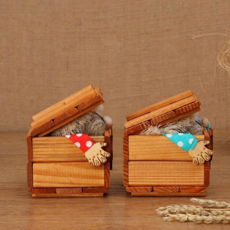Charm - Brownie "chests", 14 cm, d = 10 cm, mix-1