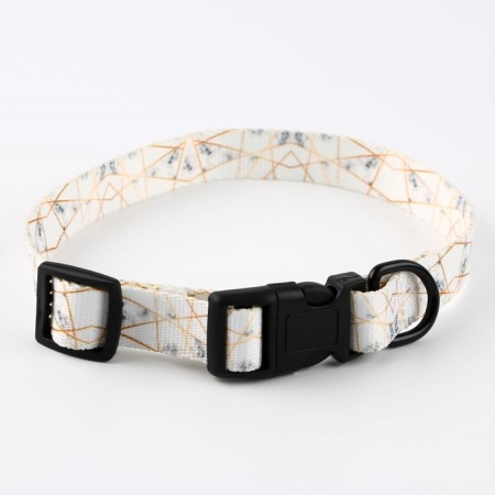 Set "marble", fastener - fastx, leash 2 m and collar 28-46 cm-3
