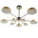 Laser Laseri 10XLED 180W 3000-6000K black and gold 97x97x48 cm Bayerlux