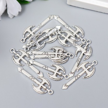 Decor for creativity Metal "ax of the Amazon" silver G199B597 3.7x1.4 cm-2