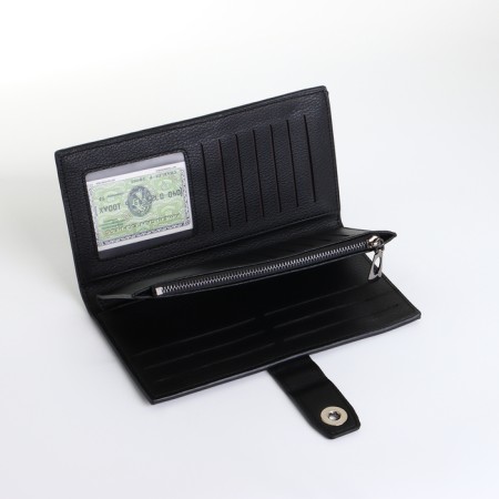 Male purse on a magnet, black color-6