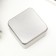 Square metal casket "Silver" 8x8 cm