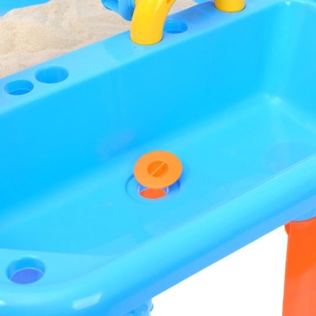 A gaming table with a sand set, 2 in 1, 18 items, height 35.5 cm-6