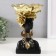Souvenir Polystone stand "African with a golden flower on the head" 24x15x15.5 cm
