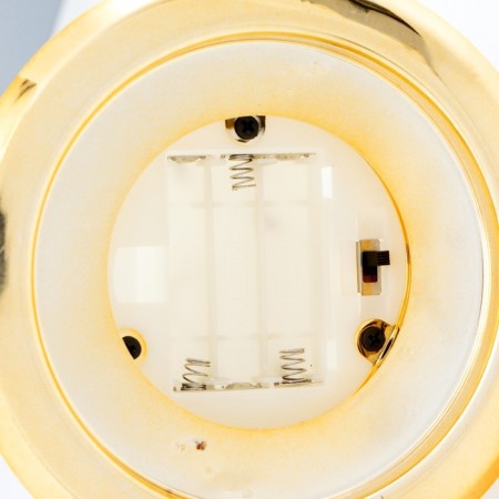 Nightlight "candlestick" LED from batteries 3HAAA gold 19x19x17 cm Risalux-4
