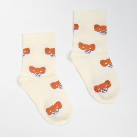 Children's socks, dairy color/dog print, size 16-1