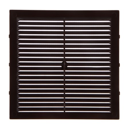 Ventilation grate Zein Lux l194kr, 194 x 194 mm, with a grid, ineffective, brown