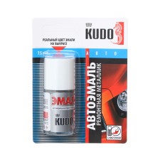Enamel Kudo car repair with a silver 640 brush, metallic, 15 ml