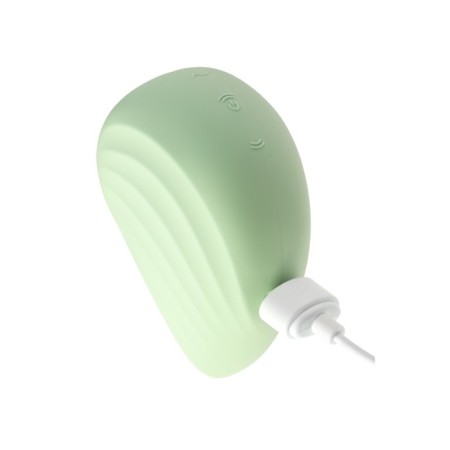 Vacuum-wave contactless stimulator of the Satiffyer Pearl Diver, silicone, green color-18