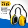 Headphones anti-noise bison vector-27 11372, double headline, up to 107 dB