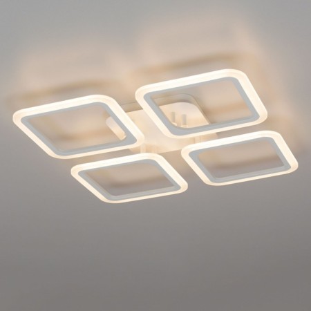 Ceiling chandelier Citilux "Marcel" CL232140R, 4x17.5W, LED, white color-4