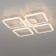 Ceiling chandelier Citilux "Marcel" CL232140R, 4x17.5W, LED, white color