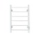 The electric heated towelputor "Sanprise" Aurora P6, 400x600 mm, right, white