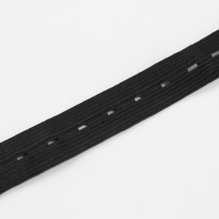 Glass knitted, perforated, 20 mm, 10 ± 0.5 m, black color-1
