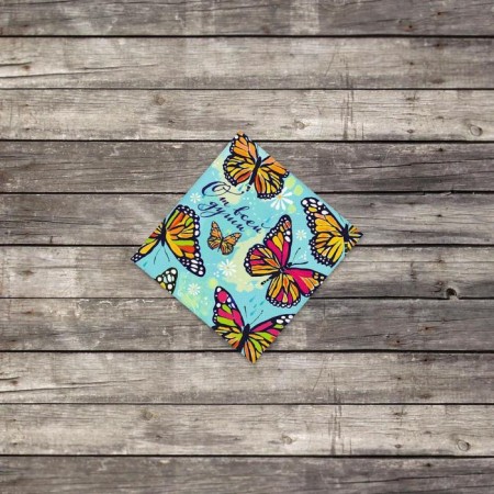 Mini -opener "Butterflies", 7 x 7 cm-1