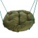 Swing "Nest" with a pillow D 90 cm, max load 80 kg, green pillow