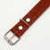 Leather collar on felt decorated, 65 x 3.5 cm, Osh 50-60 cm, brown
