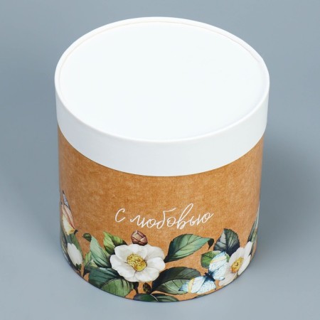 A set of hats 2 in 1, gift packaging, Flower, 13 x 13, 16 x 16 cm-4