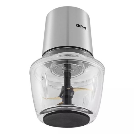 KitFort KT-3510 grinder, glass, 300 watts, 1 l, 2 speeds, silver-3