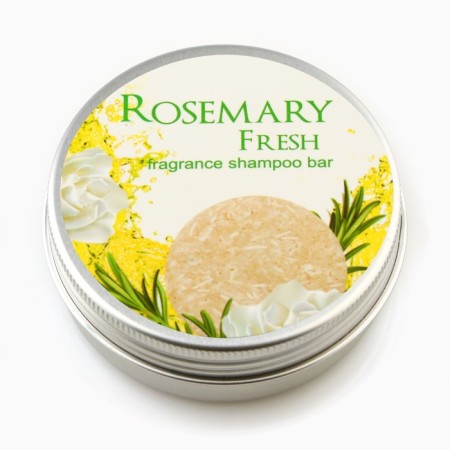 Organic hard shampoo, with rosemary essential oil, 60 g
