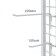 The hook is single on the grid, the color of the chrome, d = 4 mm, l = 15 cm, step 25