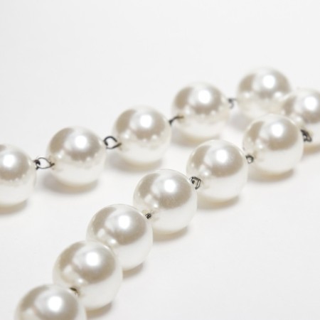 Women's hat with beads minku Milk color, rr 56-58-4