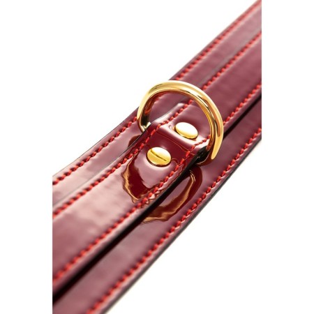 Collar Toyfa Theatre, PU Skin, 41 cm, red color-5