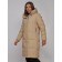 Coat insulated winter female, size 48, color light brown
