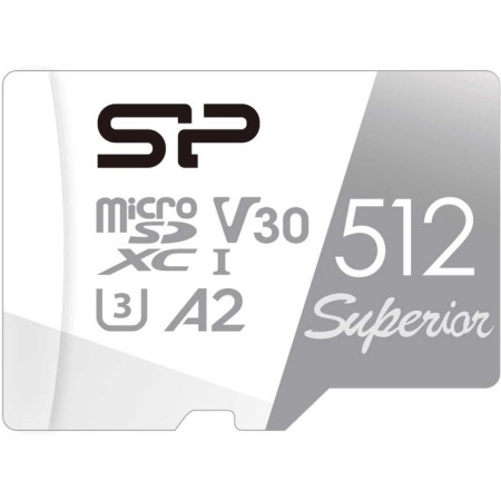 MicrosdxccC 512GB Class10 Silicon Power SP512GBSTXDA2V20sp Superior + Adapter-1