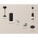 Ambrella Light, Techno, XP7834001, GU5.3, Gray Sand Sand Slide Set