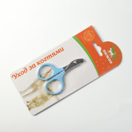 Coger scissors with rubberized handles, a hole of 6 mm, blue-5
