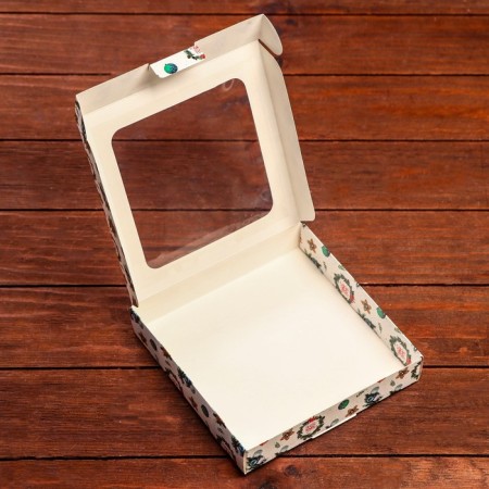 Self -charged box "Festive guest", 16 x 16 x 3 cm-4