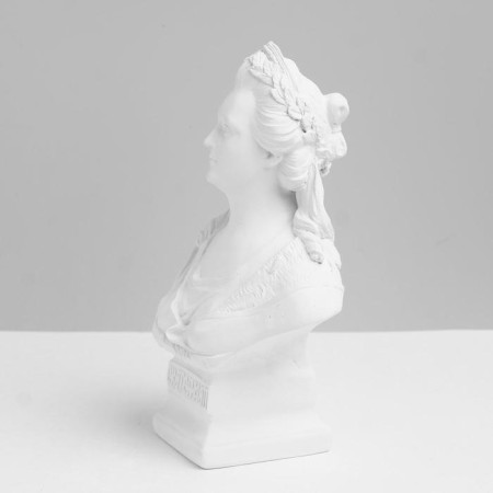 Gypsum figure famous people: Bust of Catherine II, 13.5 x 8.5 x 21 cm-2