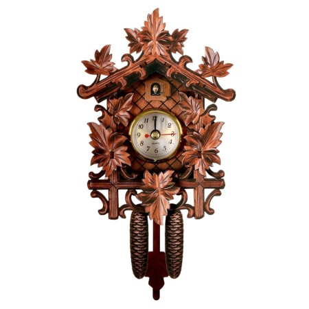 Wall watches with a cuckoo "Autumn Garden", a smooth move, 22.5 × 11.8 × 8.5 cm