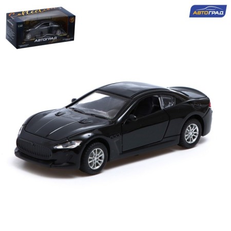 Metal machine “coupes”, inertia, light and sound, 1:32, doors open, black color