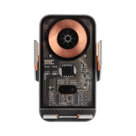 A car holder for the phone C10, wireless charging, auto -zero, 15 W, gray-2