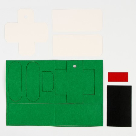 Set for creating a toy made of felt "tank"-2