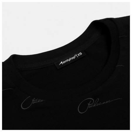 T -shirt Roscosmos x Onlytop, p. XS, the color is black-10
