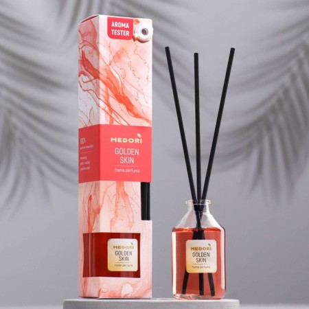 Diffusor aromatic Medori "Golden Skin", 50 ml, thin and bergamot