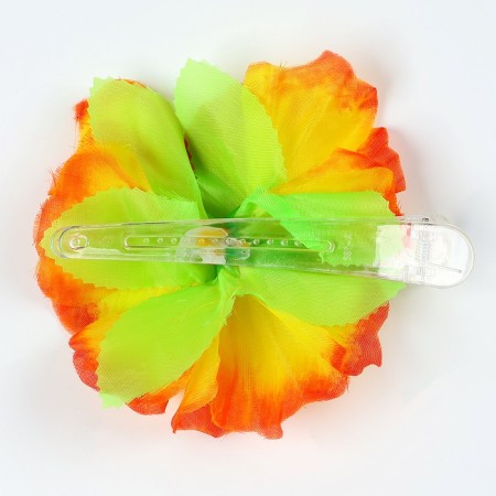 Hawaii set clip with yellow flower, wreath-3