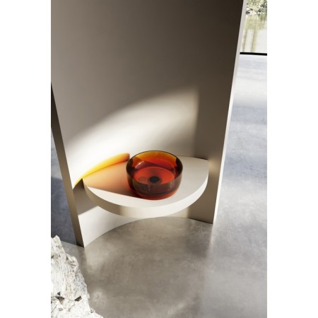 ABBER KRISTALL AT2804OPAL sink, 400x400x150 mm, brown-1