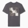 Female T-shirt, dark gray color, one size (42-46)