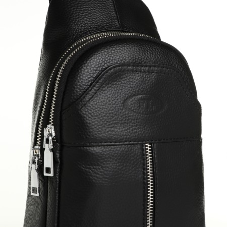 Lightning bag bag, Fidelio Largo, genuine leather, black color-2