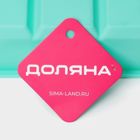Form for the ice “Cube”, silicone, 16.5 × 11.5 × 5 cm, 6 cells (5 × 5 cm), turquoise color-6