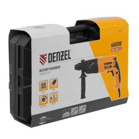 Electric perforator Denzel 26602, RHH-600-22, SDS-Plus, 600 W, 2.5 J, 2 di.-12