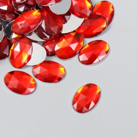 Decor for creativity Plastic "Rhil. Red" set of 150 pcs 1x1.4 cm