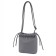 Female bag, artificial leather, gray color