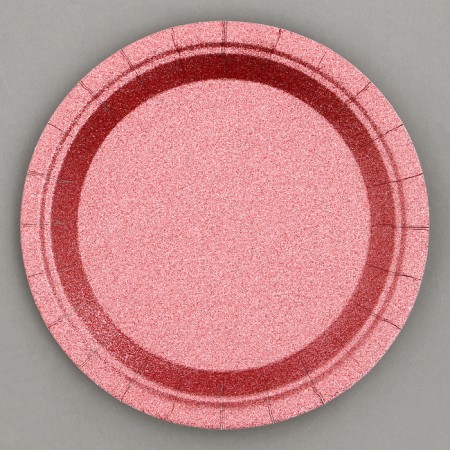 Paper plates "Squeezes", 6 pcs, burgundy color